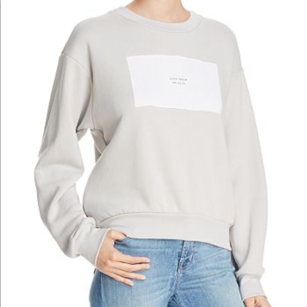SUNDRY SIDE ZIP SWEATSHIRT